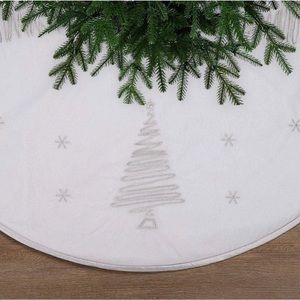 White & Silver Tree Skirt